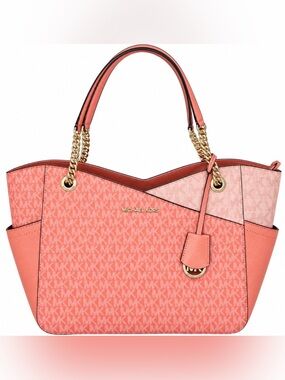 Michael Kors Jet Set travel large chain shoulder tote